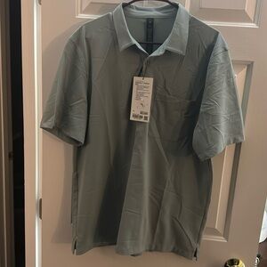 Lululemon woven air popover shirt men’s XL. New with tags. Sea-foam like color